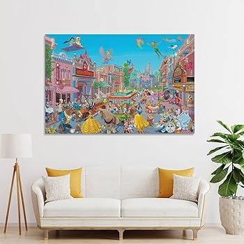 Amazon.co.jp: 西洋絵画ディズニー ディズニーキャラクター大